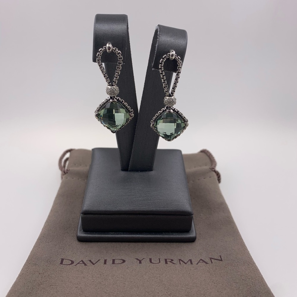 David Yurman Morganite Cushion on Point Diamond